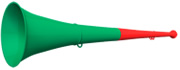 original my vuvuzela, 2-teilig, rot | grn
